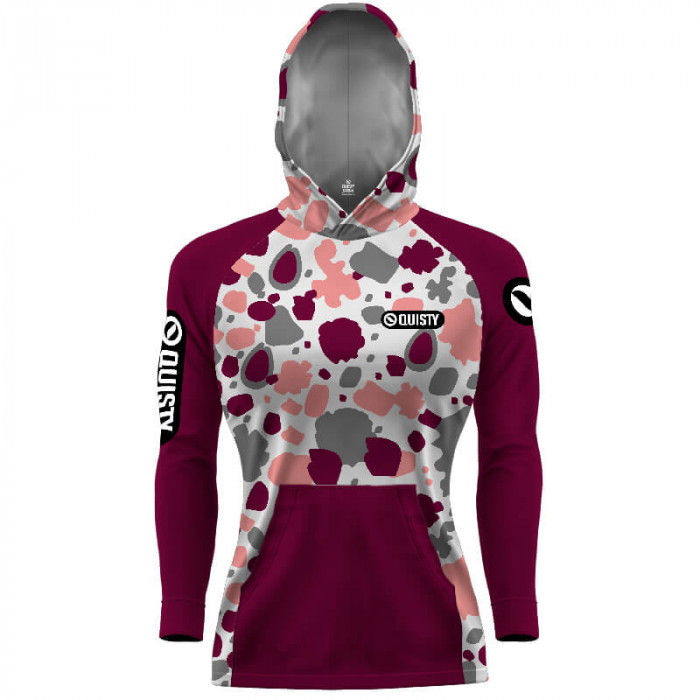 Camiseta com capuz hardy protection Tucunaré Vinho - PESCA ESPORTIVA DRYUV50
