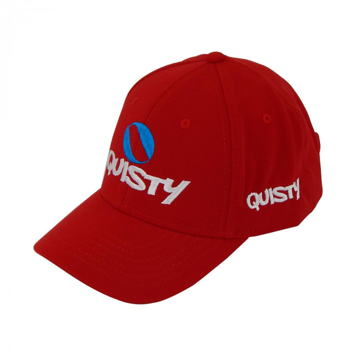 Boné Aba Curva Com Fivela De Velcro Quisty Vermelho