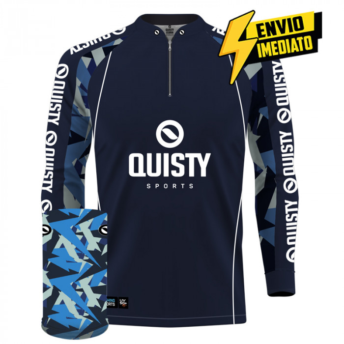 Combo Premium - Pro Elite Kid Ocelos FLY V110 Pesca Esportiva - Camisa + Punho Luva + Máscara DryUv50 Envio Imediato