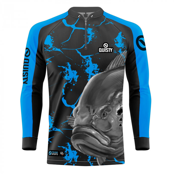 Camisa Premium - Pro Elite Força Bruta Do Rio - Pesca Esportiva - DryUv50+ Punho Luva