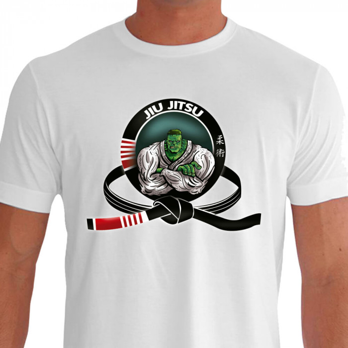 Camiseta de Jiu Jitsu Hulk Cascudo - Branca