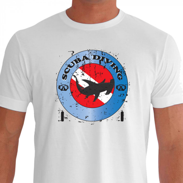 Camiseta de Mergulho Shark