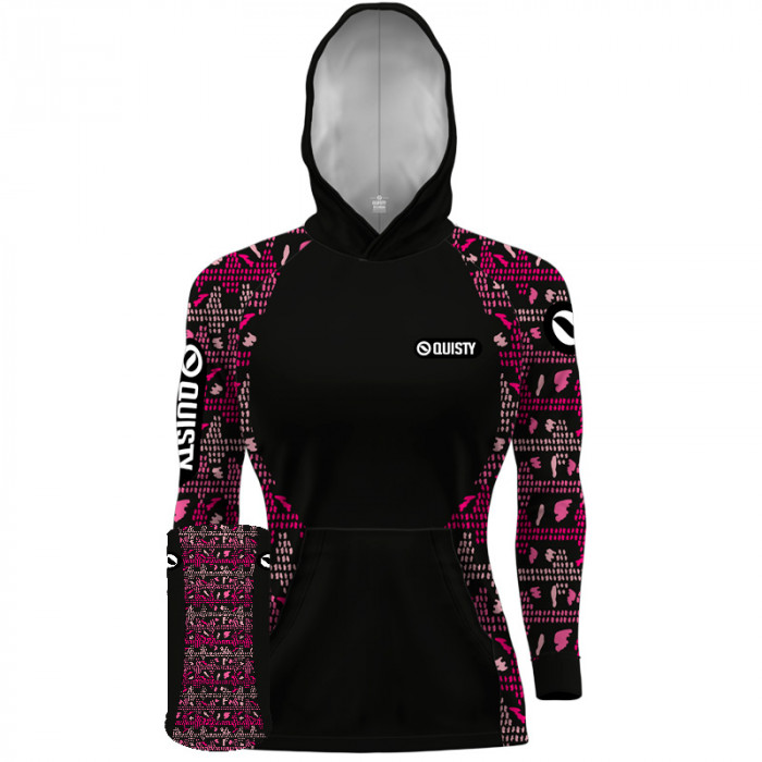 Combo Camisa com capuz hardy protection Traíra Preto + Máscara - PESCA ESPORTIVA DRYUV50