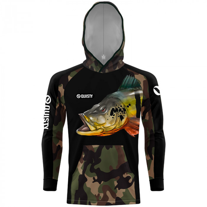 Camisa Com Capuz Hardy Protection Tucunaré Pantanal - Pesca Esportiva DryUv50