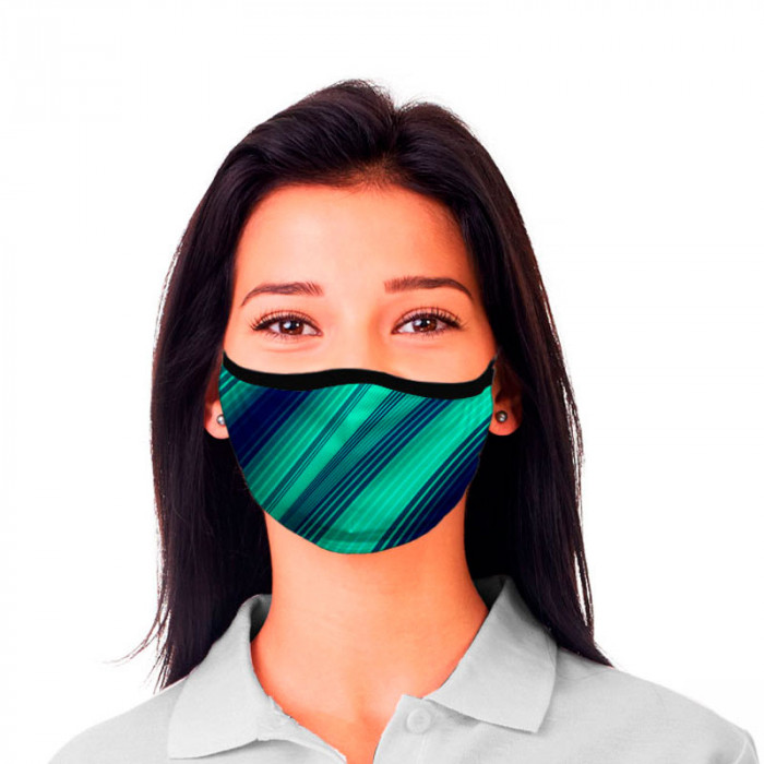 Máscara De Proteção Dupla Ilusão Ótica Verde Dryfit UV50+