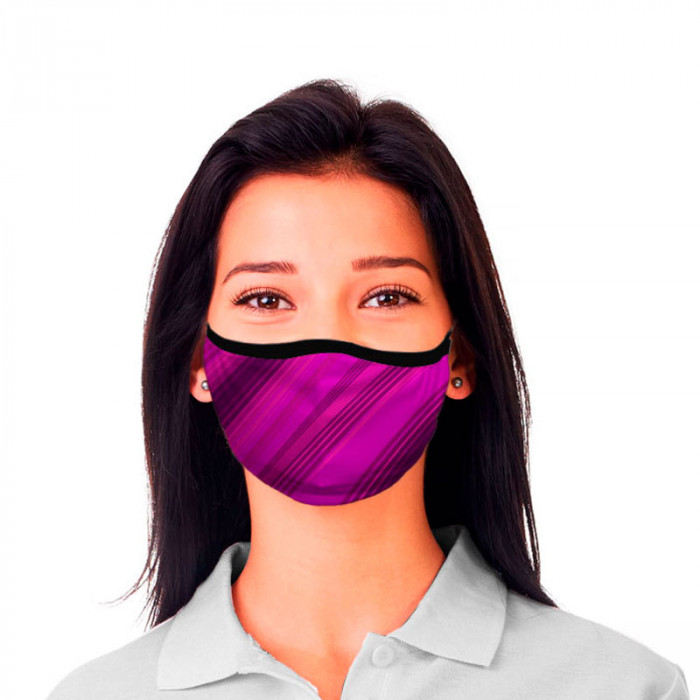 Máscara De Proteção Dupla Ilusão Ótica Pink Dryfit UV50+