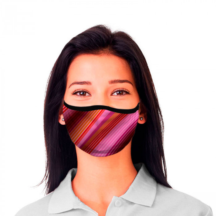 Máscara De Proteção Dupla Ilusão Ótica Cores Dryfit UV50+