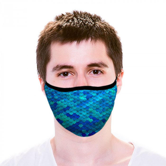 Máscara De Proteção Dupla Escamas Metal Dryfit UV50+