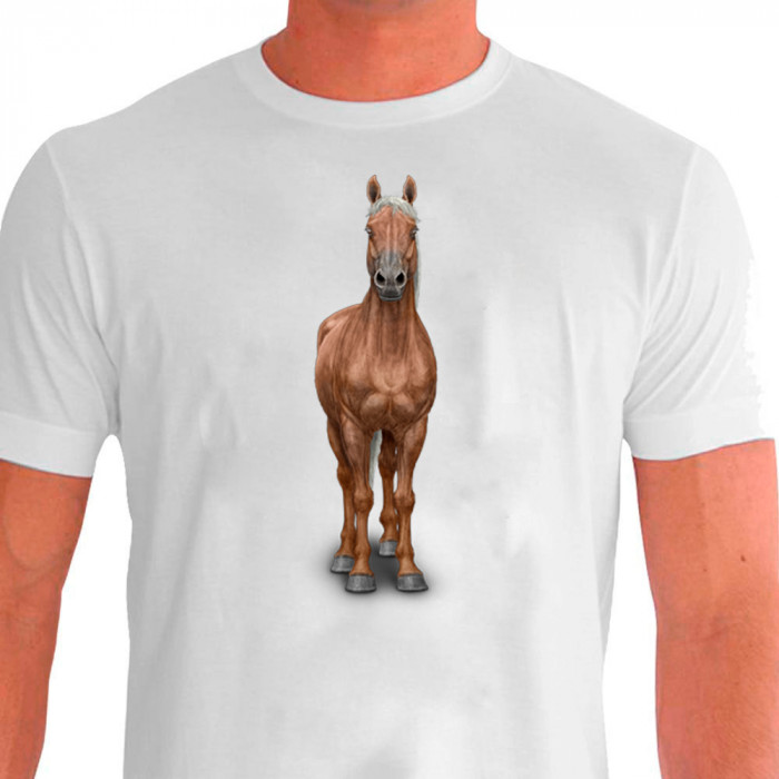 Camiseta Casual Cavalgada Quarto de Milha Baio - 100% Dry Fit