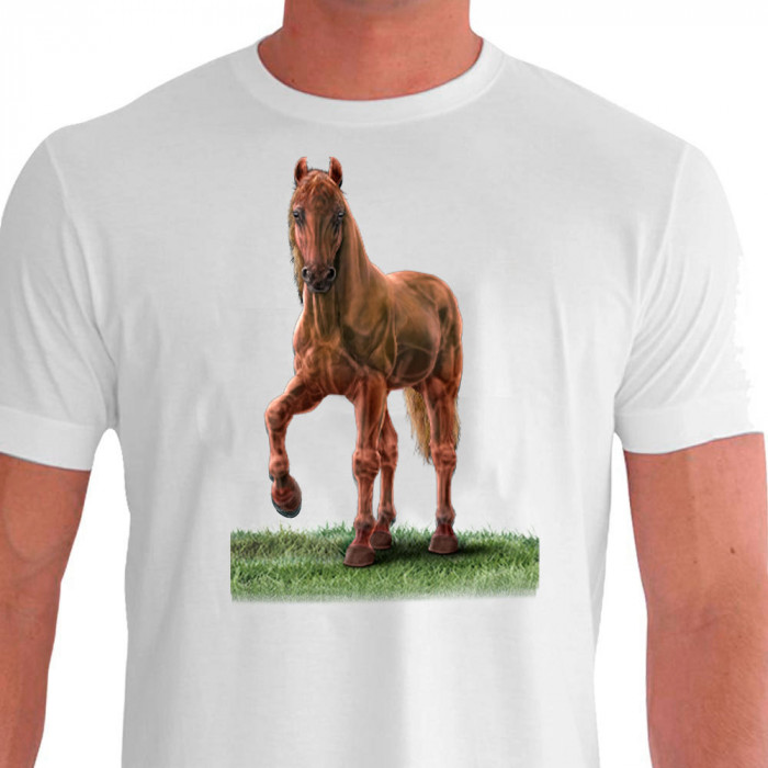 Camiseta Casual Mangalarga Castanho Marchador - 100% Dry Fit