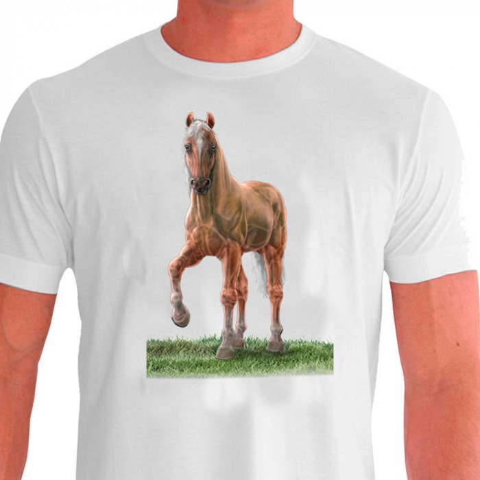 Camiseta Casual Mangalarga Champagne Marchador - 100% Dry Fit