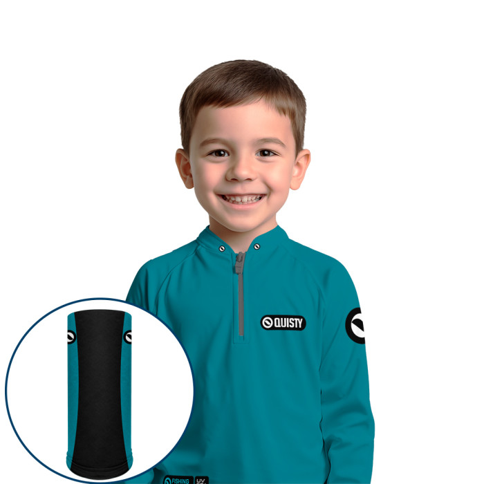 Combo Premium Infantil - Pro Elite Sport Clean Railay Beach - Pesca Esportiva - Camisa + Punho Luva + Máscara DryUv50+