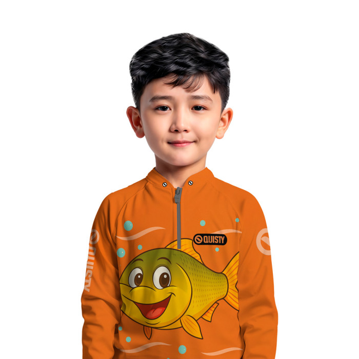 Camisa Premium Infantil - Pro Elite Dourado Do Rio Baby - Pesca Esportiva - DryUv50 + Punho Luva