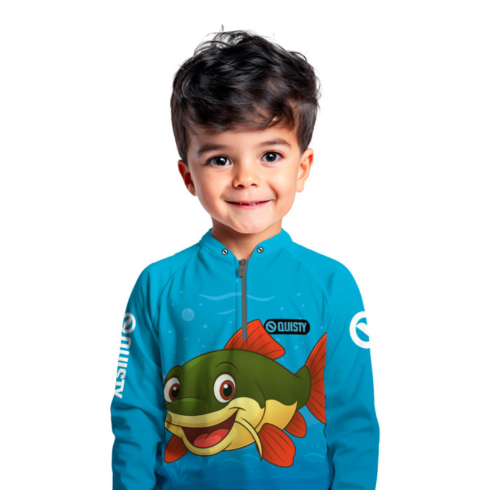 Camisa Premium Infantil - Pro Elite Pirarara Baby - Pesca Esportiva - DryUv50 + Punho Luva