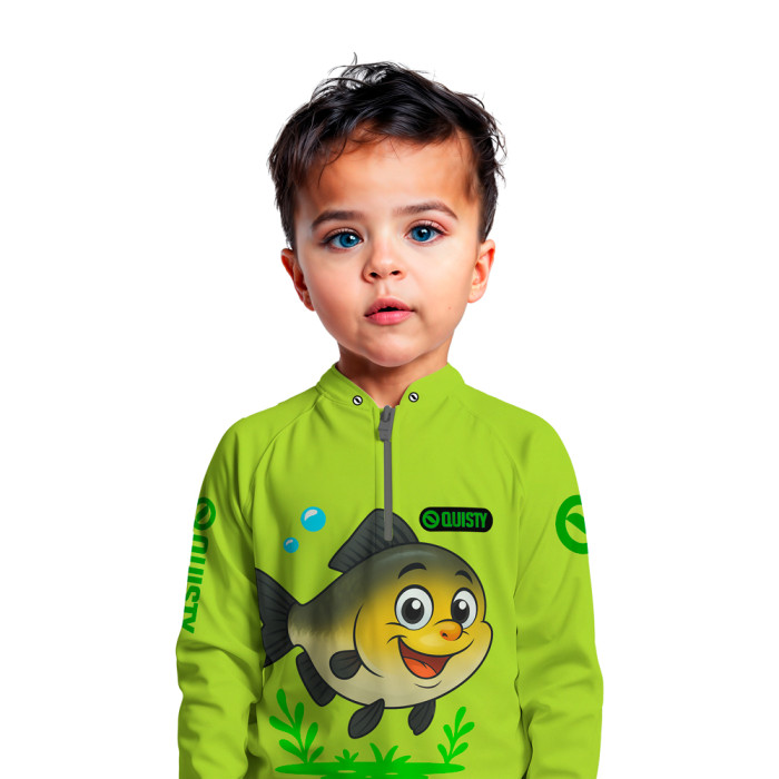 Camisa Premium Infantil - Pro Elite Tambaqui Baby - Pesca Esportiva - DryUv50 + Punho Luva