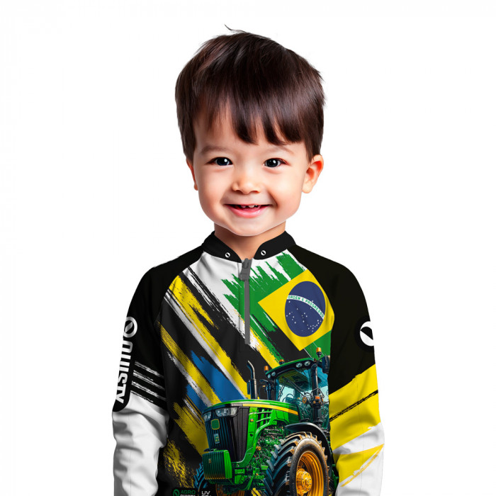 Camisa Premium Infantil - Pro Elite Gigante da Pátria- Agro Sports- DryUv50+ Punho Luva