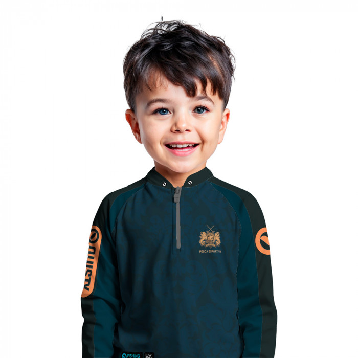 Camisa Premium Infantil - Pro Elite Tucuna No Stress - Pesca Esportiva - DryUv50 + Punho Luva