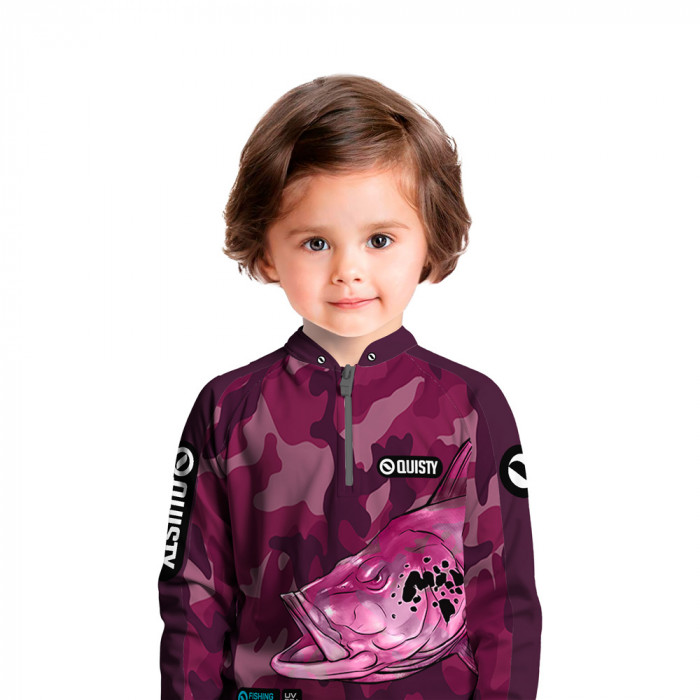 Camisa Premium Infantil - Pro Elite Tucunaré Pantanal Feminina - Pesca Esportiva - DryUv50 + Punho Luva