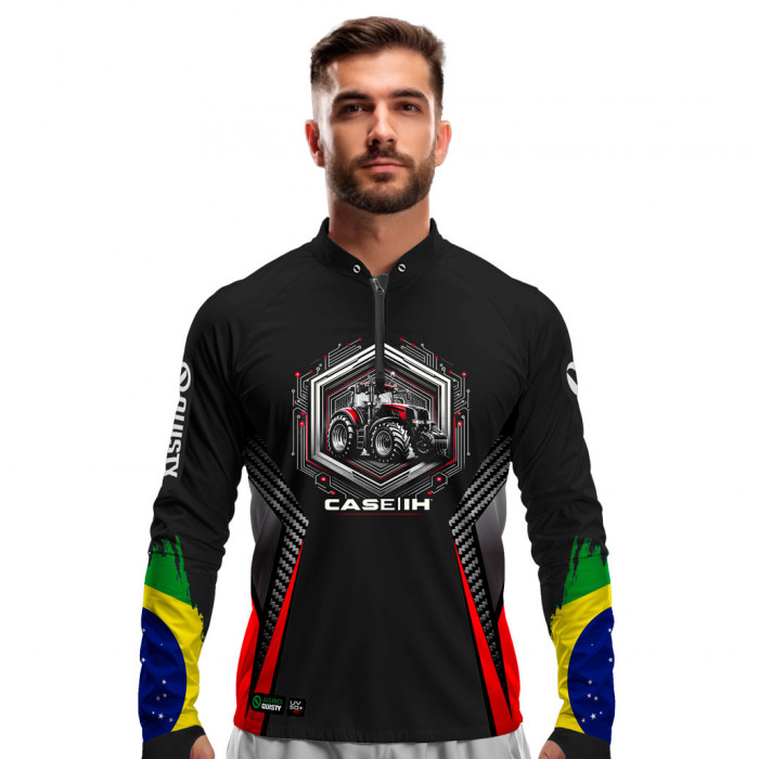 Camisa Premium - Pro Elite Ordem na Terra, Progresso no Campo - Agro Sports - DryUv50+ Punho Luva