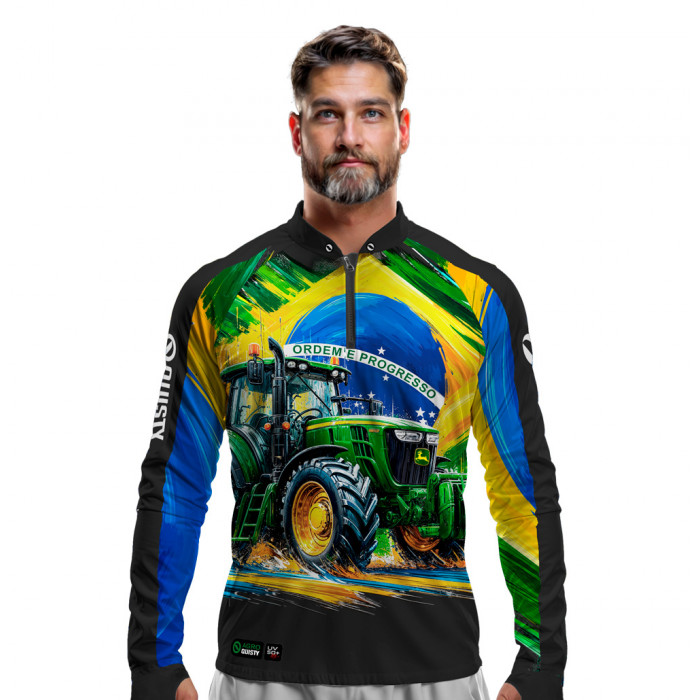 Camisa Premium - Pro Elite Arte, Agro e Progresso - Agro Sports - DryUv50+ Punho Luva