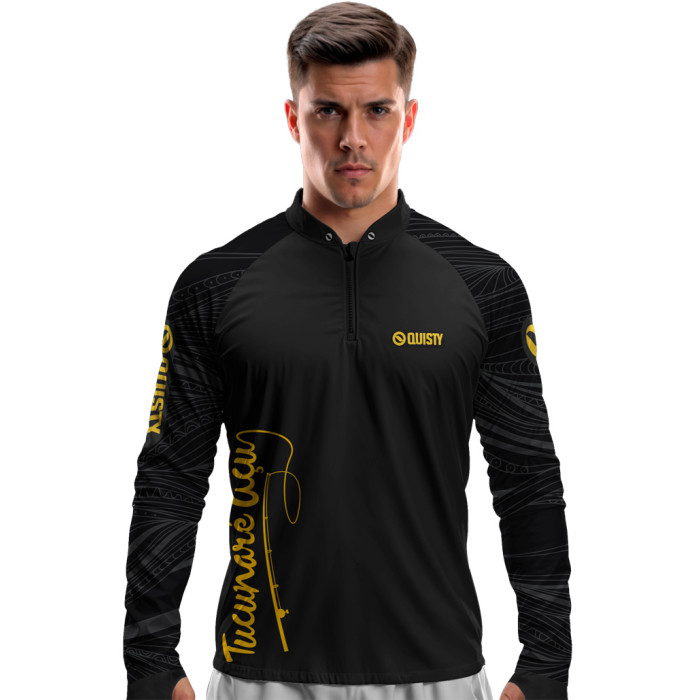 Camisa Premium - Pro Elite Just Hook It Tucunaré - Pesca Esportiva - DryUv50+ Punho Luva