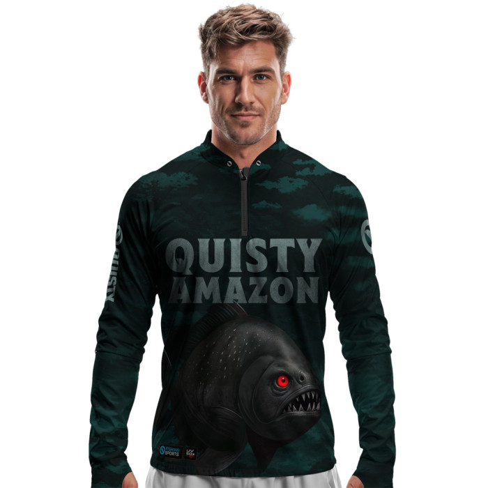 Camisa Premium - Pro Elite Piranha Preta A Predadora dos Rios - DIA DOS PAIS