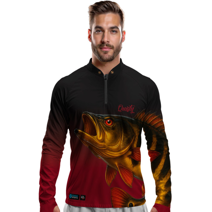 Camisa Premium -  Pro Elite Tucunaré Açu O Soberano das Águas Royal Pesca Esportiva - DryUv50+