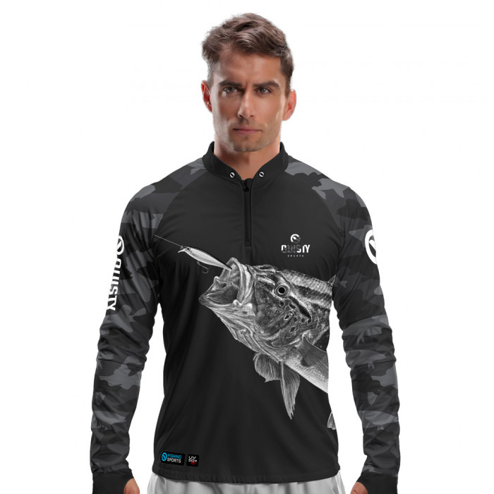 Camisa Premium - Pro Elite Tucunaré Attack Pesca Esportiva - DryUv50 + Punho Luva
