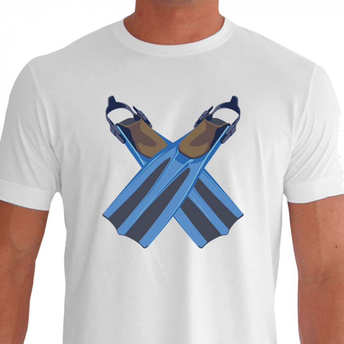 Camiseta de Mergulho Nadadeira