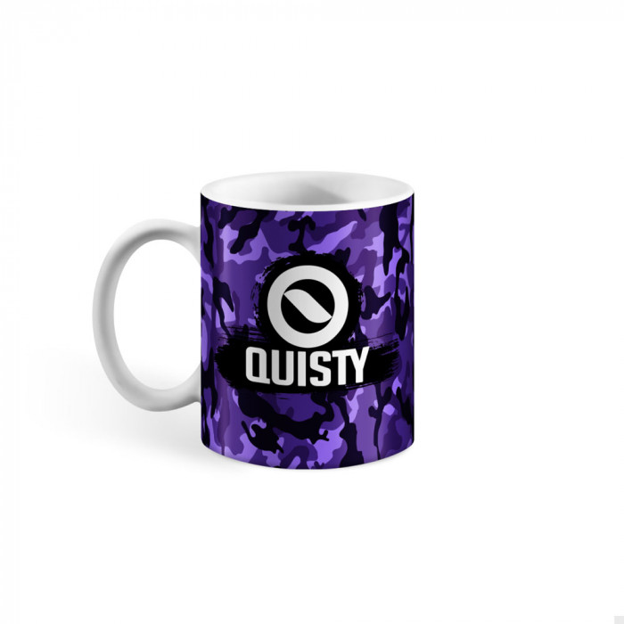 Caneca Porcelana - Pesca Esportiva - Tucunaré Camuflado Roxo