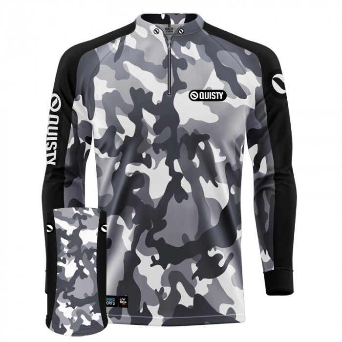Combo Premium - Pro Elite Army Antártida Pesca Esportiva - Camisa + Máscara + Punho Luva