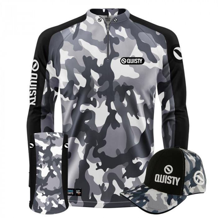 Super Combo Premium - Pro Elite Army Antártida Pesca Esportiva - Camisa + Máscara Premium + Boné DryUv50+