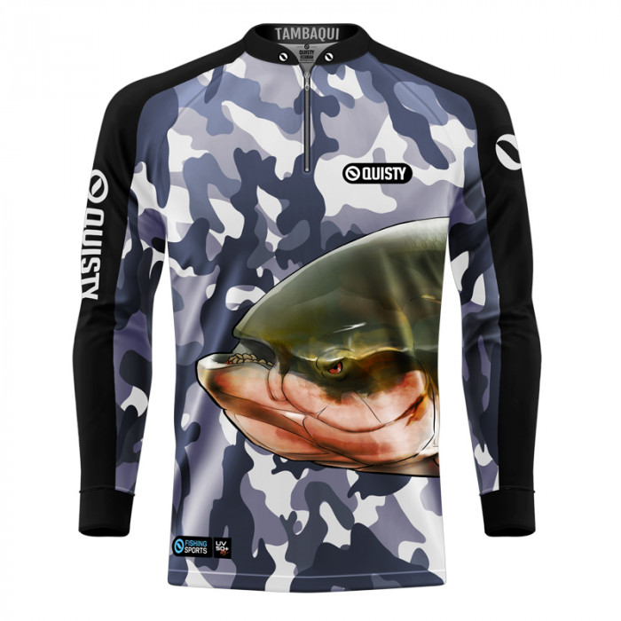 Camisa Premium - Pro Elite Tambaqui Pesca Esportiva - DryUv50 + Punho Luva