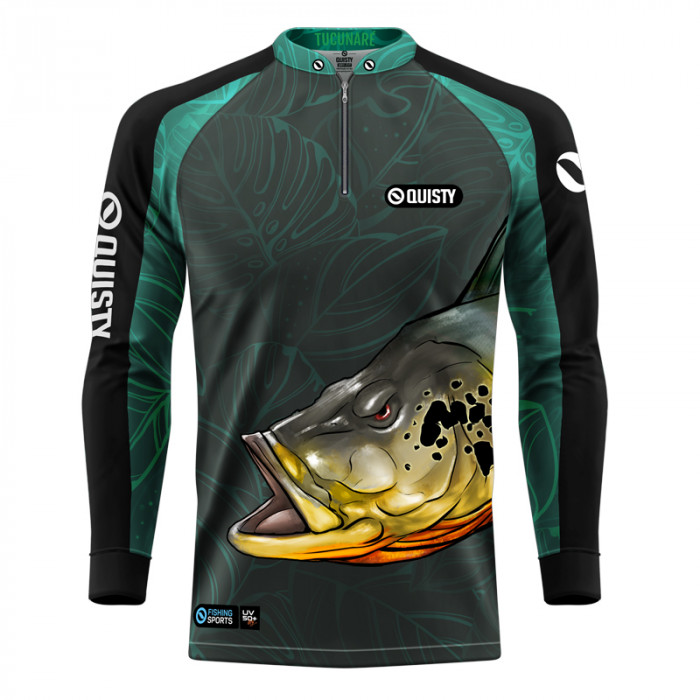 Camisa Premium - Pro Elite Tucunaré Pantanal Azul - DryUv50 + Punho Luva