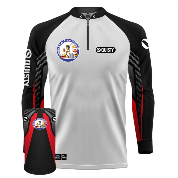 Combo Premium - Pro Elite Ressaca Fish Group - Pesca Esportiva - Camisa + Punho Luva + Máscara DryUv50
