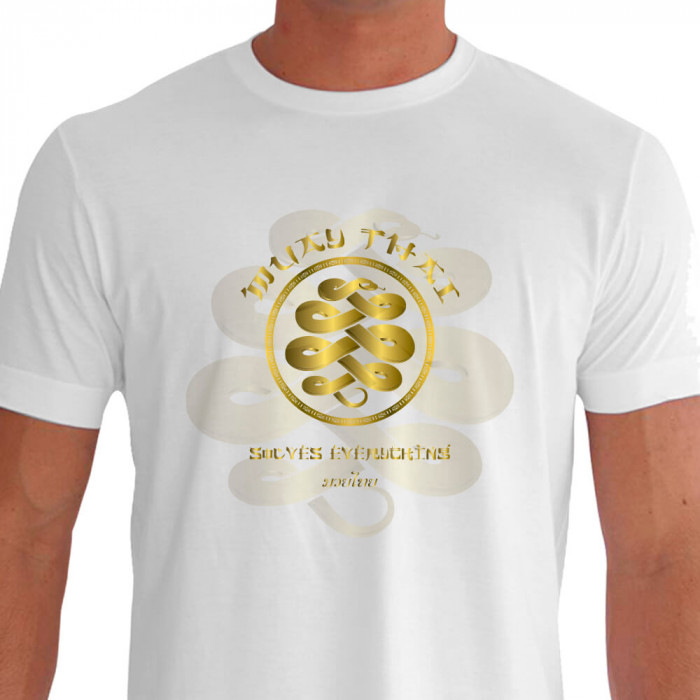 Camiseta de Muay Thai Solves - Branca