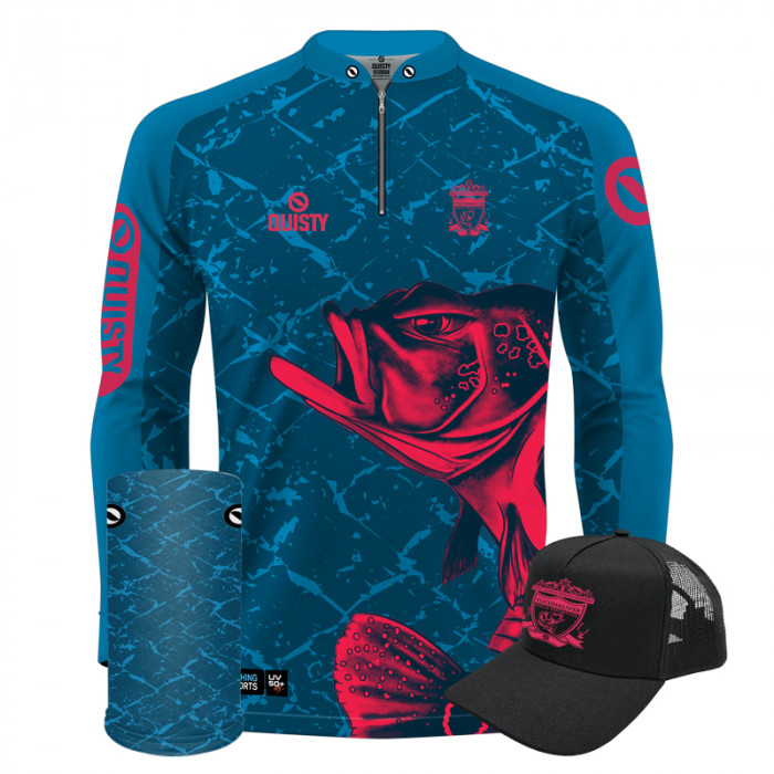 Super Combo Premium - Tucunaliver - Pesca Esportiva - Camisa + Punho Luva + Máscara Premium + Boné DryUv50+