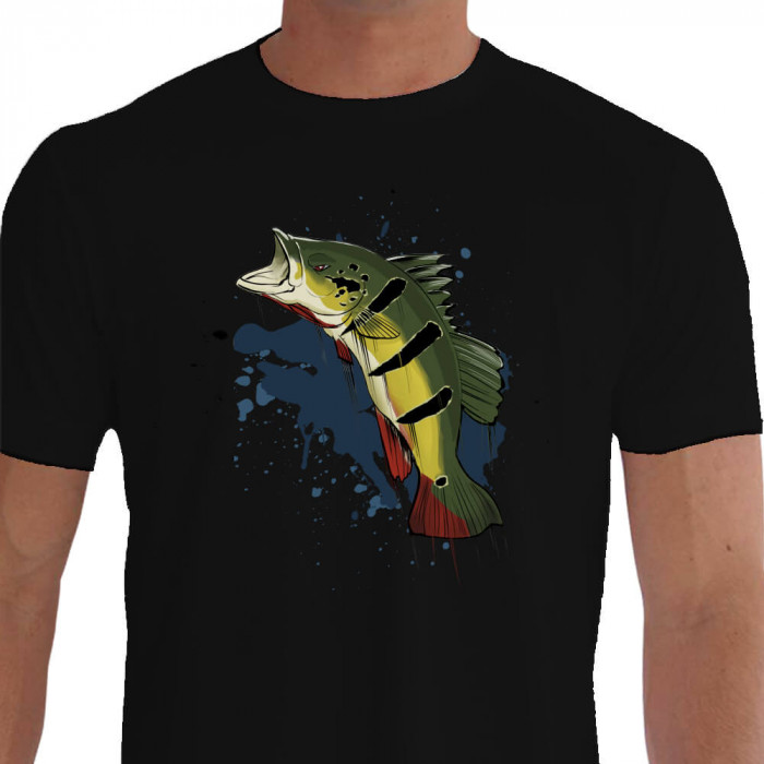 Camiseta Casual Tucunaré Açu Paint