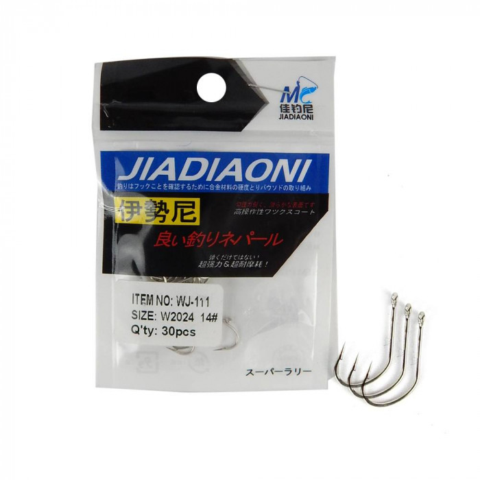 Anzóis Para Pesca Taue WJ-111 - 30 Peças 