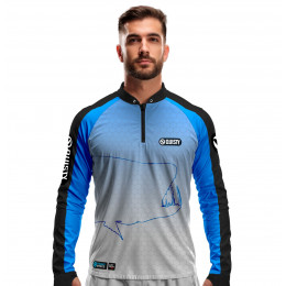Camisa Premium - Pro Elite Cachorra Fisherman - Pesca Esportiva - DryUv50+ Punho Luva