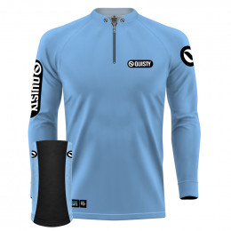 Combo Premium - Pro Elite Sport Clean Caribean - Camisa + Punho Luva + Máscara DryUv50