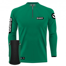Combo Premium - Pro Elite Sport Clean Green Flag - Camisa + Punho Luva + Máscara DryUv50