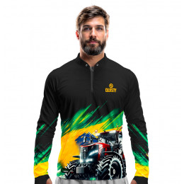 Camisa Premium - Pro Elite Trator da Nossa Terra - Agro Sports - DryUv50+ Punho Luva