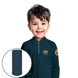 Combo Premium Infantil - Pro Elite Tucuna No Stress - Pesca Esportiva - Camisa + Punho Luva + Máscara DryUv50+