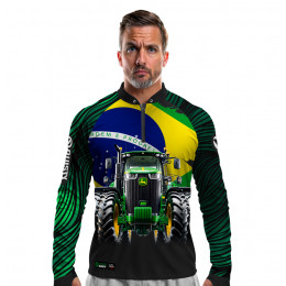 Camisa Premium - Pro Elite Raízes Rurais do Brasil - Agro Sports - DryUv50+ Punho Luva