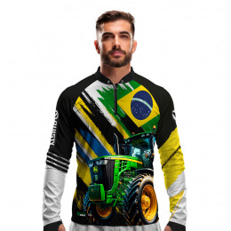 Camisa Premium - Pro Elite Gigante da Pátria - Agro Sports - DryUv50+ Punho Luva