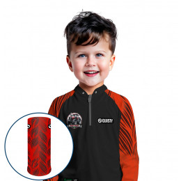 Combo Premium Infantil - Pro Elite Pátria Plantadora- Agro Sports- Camisa + Punho Luva + Máscara Premium Infantil DryUv50+ 