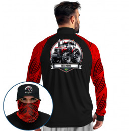 Super Combo Premium - Pro Elite Pátria Plantadora - Agro Sports - Camisa + Punho Luva + Máscara Premium + Boné DryUv50+