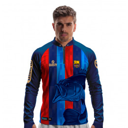 Camisa Premium - Pro Elite Basscelona - Pesca Esportiva - DryUv50+ Punho Luva