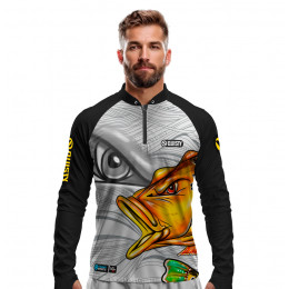 Camisa Premium - Pro Elite Tucunaré Açu Nervosão - Pesca Esportiva - DryUv50+ Punho Luva